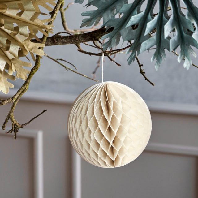 Weihnachtsdeko Ornamente 3er-Set Orb Ivory - House Doctor - Weihnachten 2025