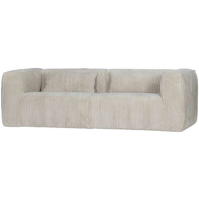 3,5 Sitzer Sofa Bean Ribcord Natur - WOOOD