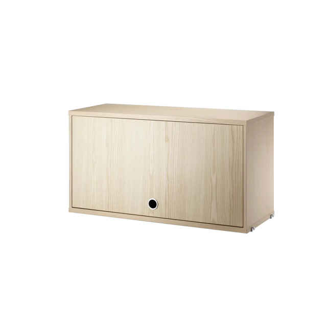 String Schrank mit Klapptür 78 cm Esche – Hängeschrank für das String Regal