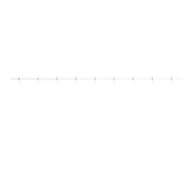String Relief Hakenleiste 123cm Weiß – Garderobenleiste von TAF Studio