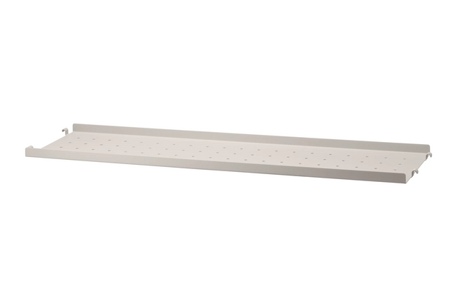 String Metallboden niedrige Kante 78×20cm Beige – Regalboden aus Metall für das String Regal