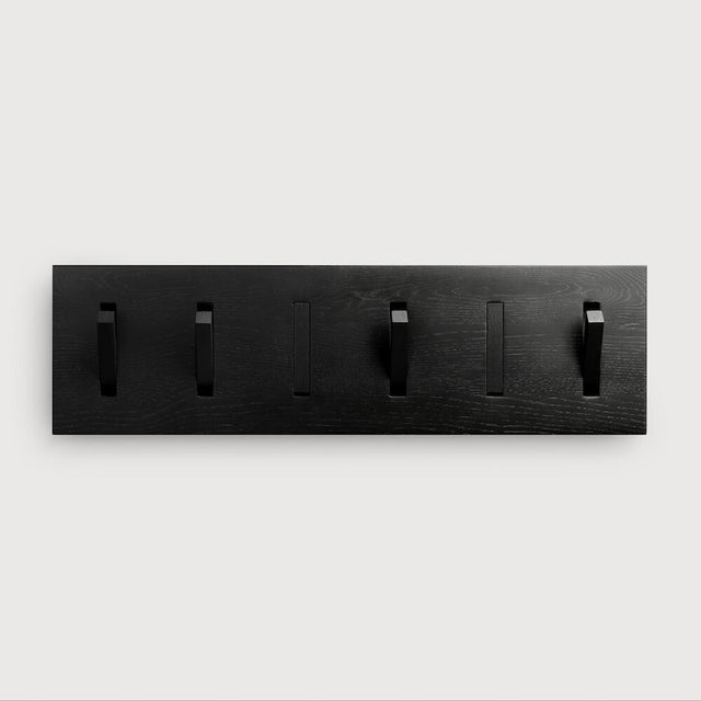 Utilitile Wandgarderobe Eiche schwarz 6 Haken - Ethnicraft