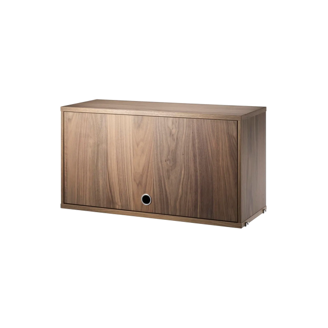 String Schrank mit Klapptür 78 cm Walnuss – Hängeschrank für das String Regal