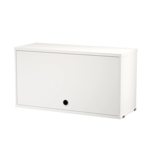String Schrank mit Klapptür 78 cm Weiß – Hängeschrank für das String Regal