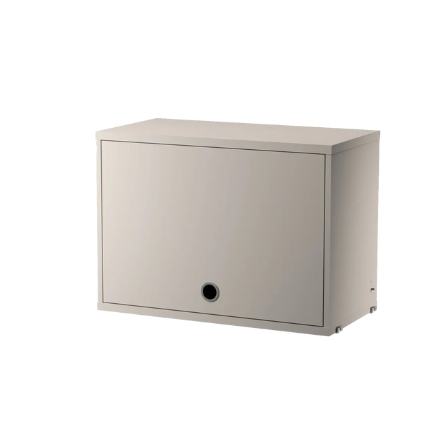 String Schrank mit Klapptür 58 cm Beige – Hängeschrank für das String Regal