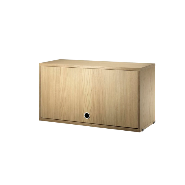 String Schrank mit Klapptür 78 cm Eiche – Hängeschrank für das String Regal