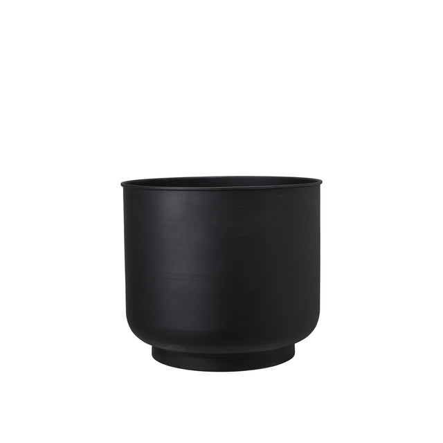 Blumentopf ELIANA aus Metall in Schwarz - Wikholm Form