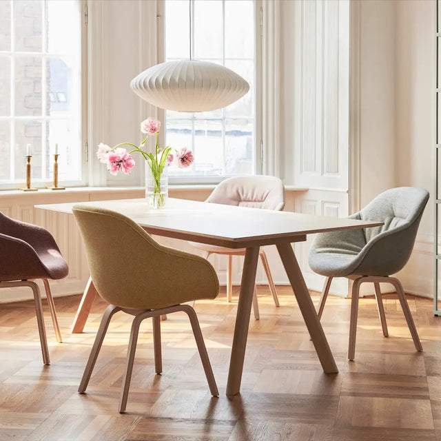Nelson Saucer Pendelleuchte Small im Esszimmer - HAY
