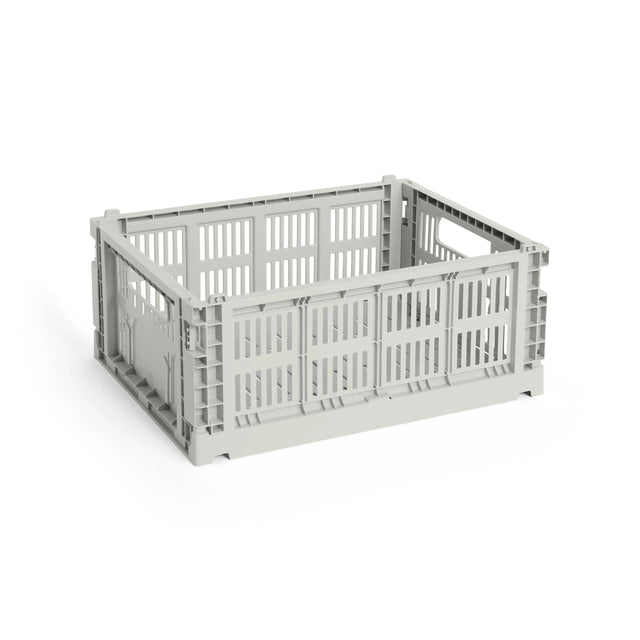 HAY Colour Crate MediumAufbewahrungsbox in Grey – DesignWe.Love