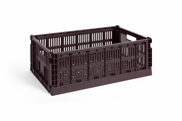 HAY Colour Crate Large Aufbewahrungsbox in Bordeaux – DesignWe.Love