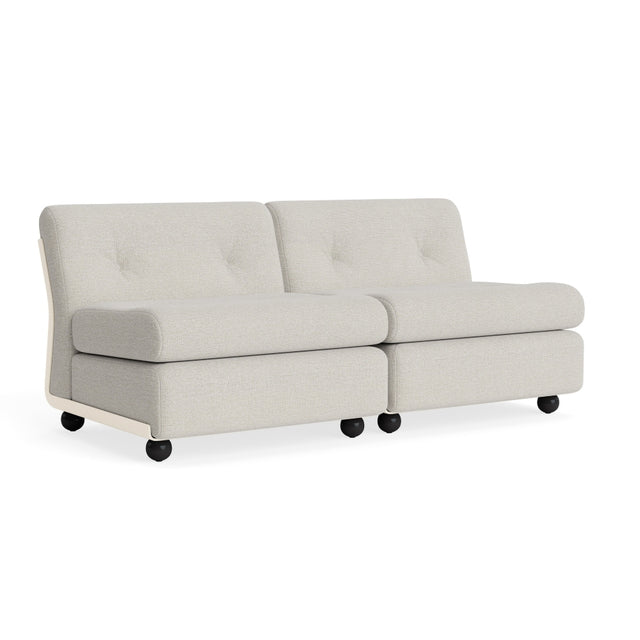 Sofa 2-Sitzer Amanta Gestell Cream Beige - HAY