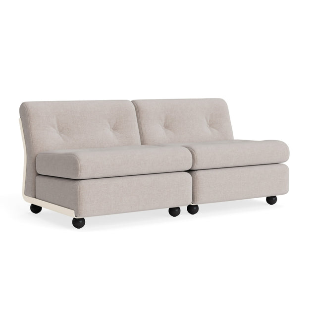 Sofa 2-Sitzer Amanta Gestell Cream Beige - HAY