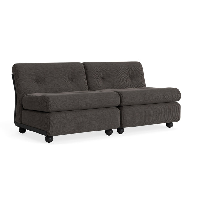 Sofa 2-Sitzer Amanta Gestell Anthracite - HAY
