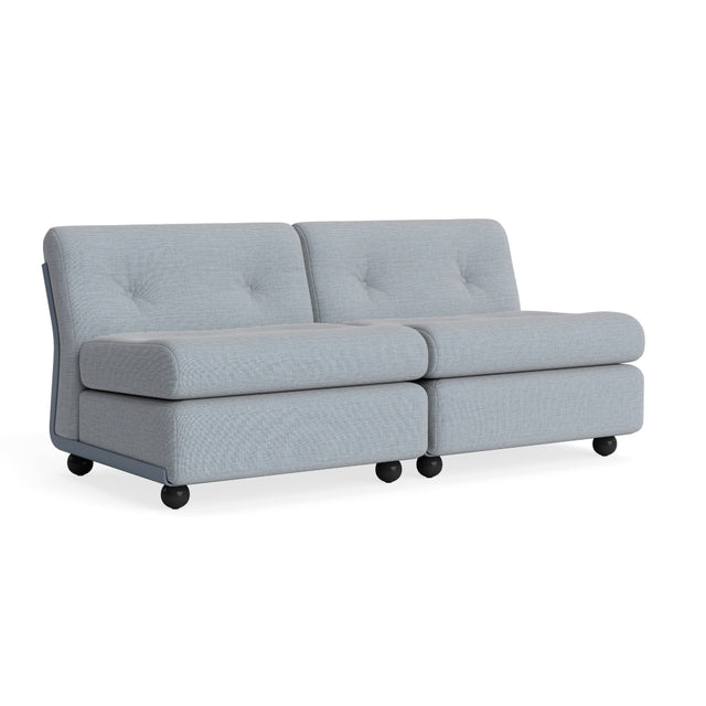 Sofa 2-Sitzer Amanta Gestell Frost Blue - HAY