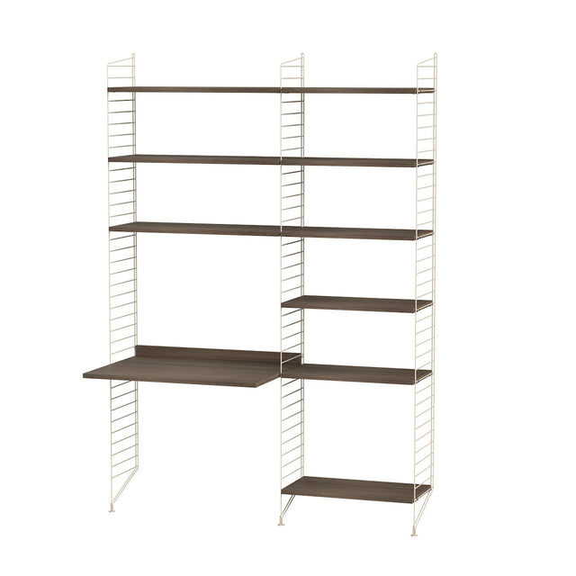 Arbeitsplatz B Komplettset - Regalsystem - Stringfurniture