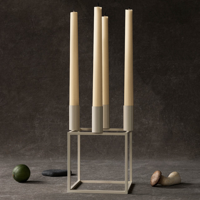 Kubus 4 Ivory Kerzenhalter - Audo