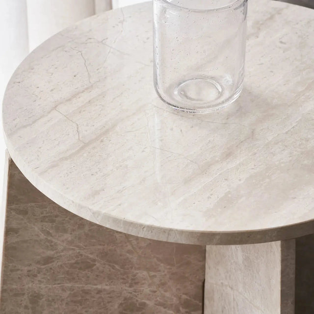 Beistelltisch Serie Marb  Beige von House Doctor - Detail Tischplatte