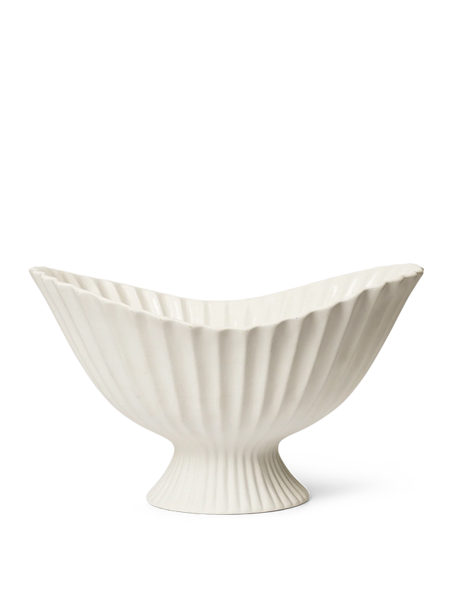 Dekoschale Fountain L off-white - ferm LIVING