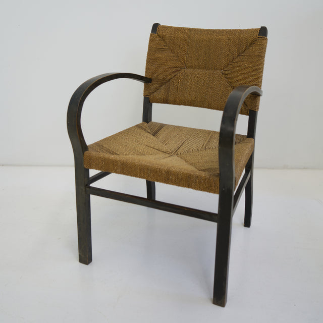 Erich Dieckmann Bauhaus Sessel mit Korbgeflecht - Vintage Stuhl - DesignWe.Love