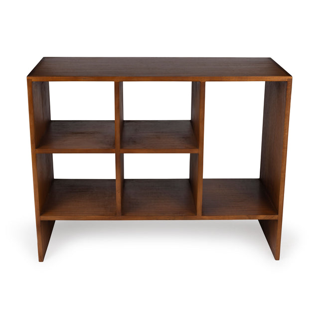 Regal Mid-Century Book Rack 5 dunkelbraun - Detjer