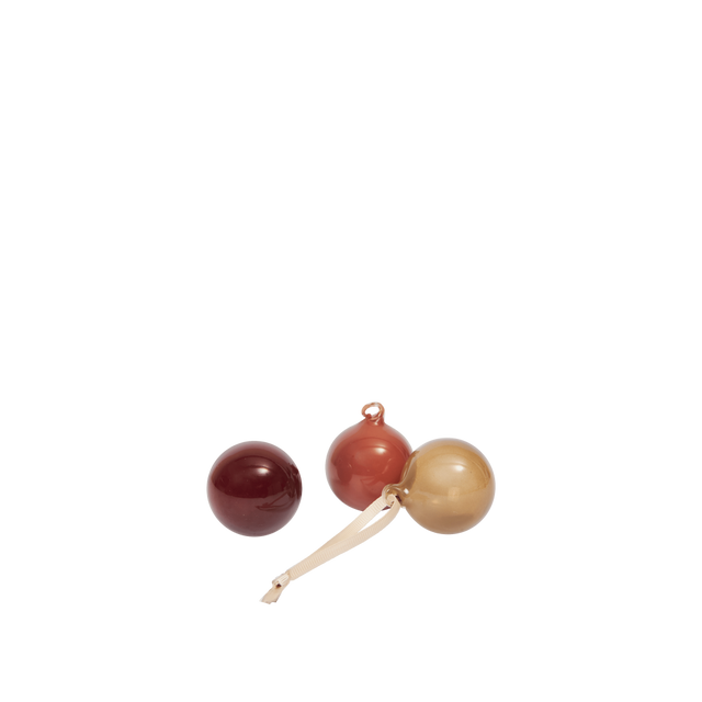 Weihnachtsbaumkugeln Glass Baubles S Roseate - ferm LIVING