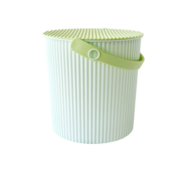 Hachiman Omnioutil Eimer mit Deckel 10 Liter – japanische Designklassiker in der Farbe Melon