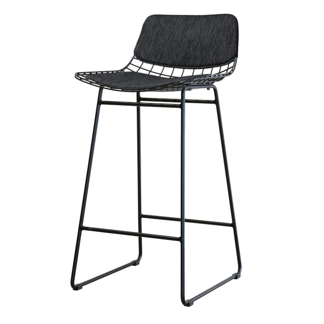 Kissen für Wire Bar Stool, Dark Grey - HK Living