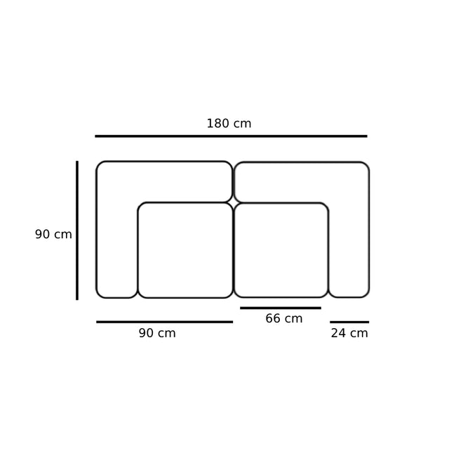 Utopia Modulares Sofa Light beige - Njordec