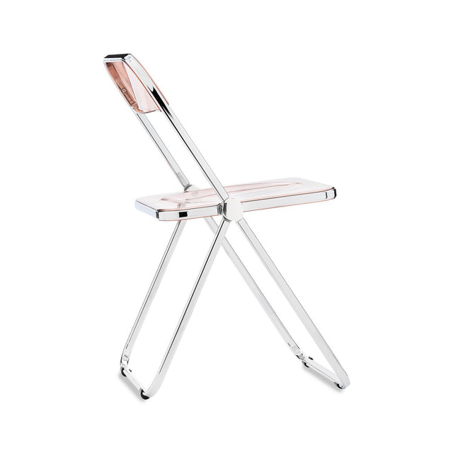 Plia Klappstuhl Chrom Smoky Pink - Anonima Castelli