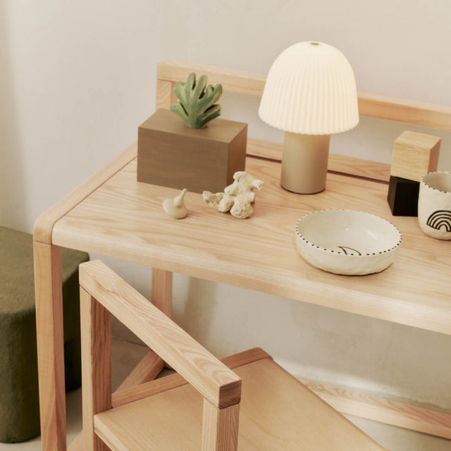 Portable Tischleuchte Frill Cashmere/Weiss - ferm LIVING