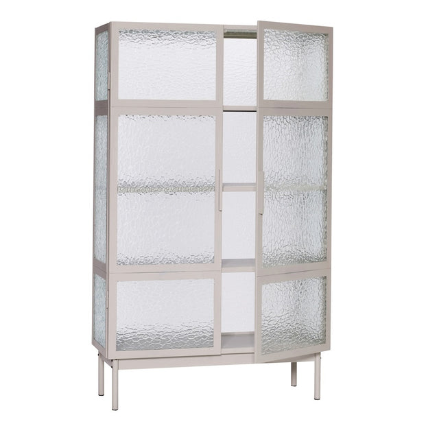 Plex Schrank mit Glastüren Grau - Hübsch Interior