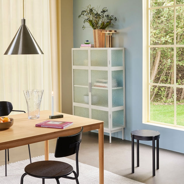 Plex Schrank mit Glastüren Grau - Hübsch Interior