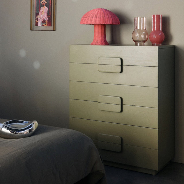 Schubladenschrank Spacious Drawer army green (80x40,5x98 cm) - HK Living