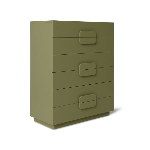 Schubladenschrank Spacious Drawer army green (80x40,5x98 cm) - HK Living