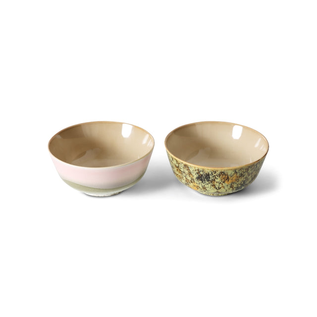 Schüsseln 2er-Set Ascend - 70s Ceramics - HK Living