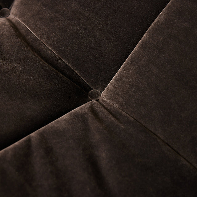 Sessel Lazy Lounge Chair Royal Velvet Espresso - HK Living