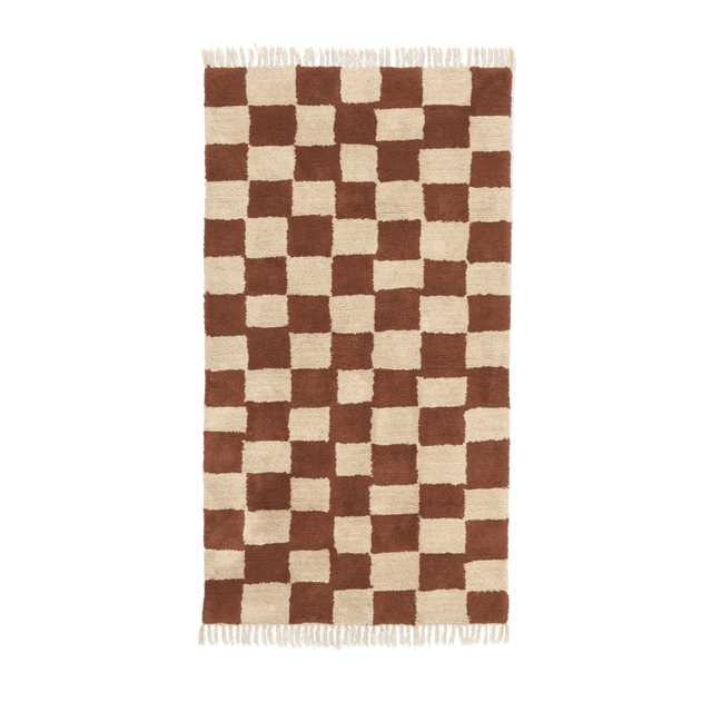 Teppich Mara Rust/Warm Sand waschbar 80X150 - ferm LIVING