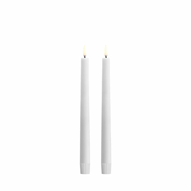 LED Stabkerzen 2er-Set Nordic White 2,3 x 25 cm von Uyuni