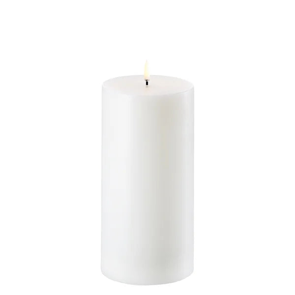 LED real wax pillar candle 15cm from Uyuni