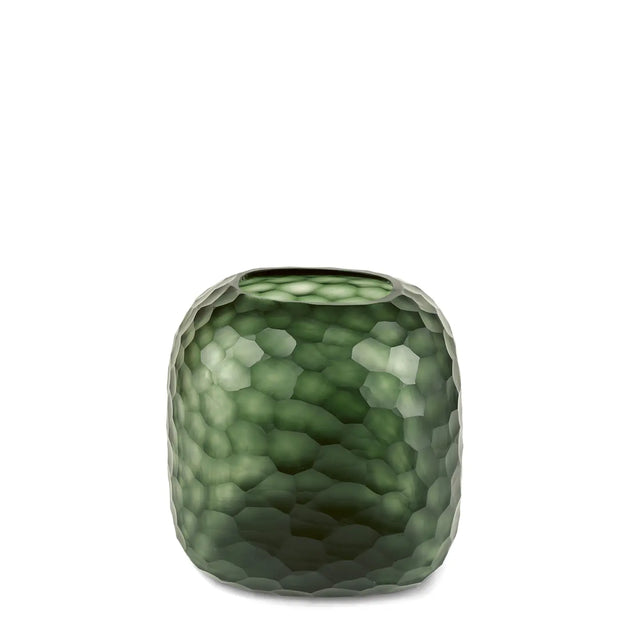 Vase Somba M Light/Black Steelgrey  H 20 - Guaxs