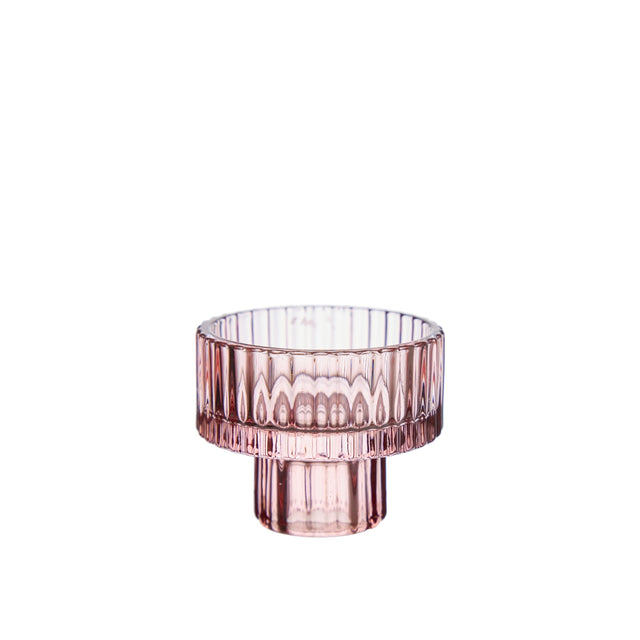 2-in-1 Kerzenhalter aus Glas DILAN - Wikholm Form
