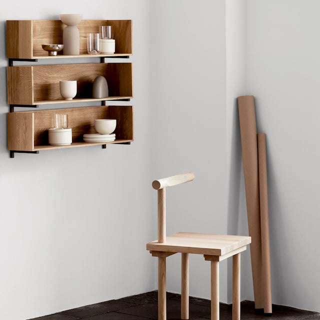 Stack Wandregal Eiche natur - Wallshelf Kristina Dam Studio