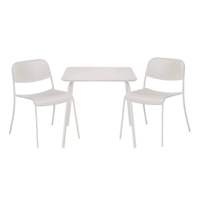 YUA Outdoormöbel Set Tisch und Stühle Silk Gray - Blomus