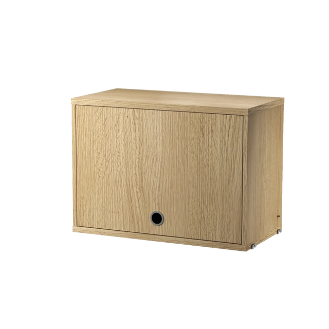 String Schrank mit Klapptür 58 cm Eiche – Hängeschrank für das String Regal