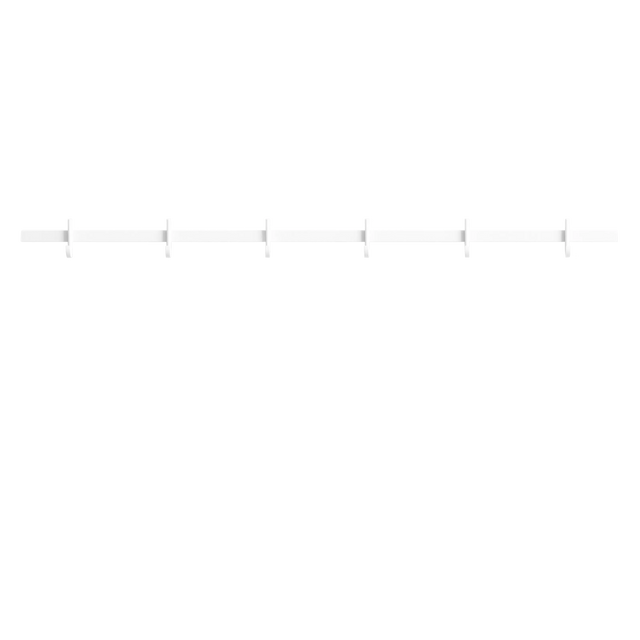 String Relief Hakenleiste 82cm Weiß – Garderobenleiste von TAF Studio