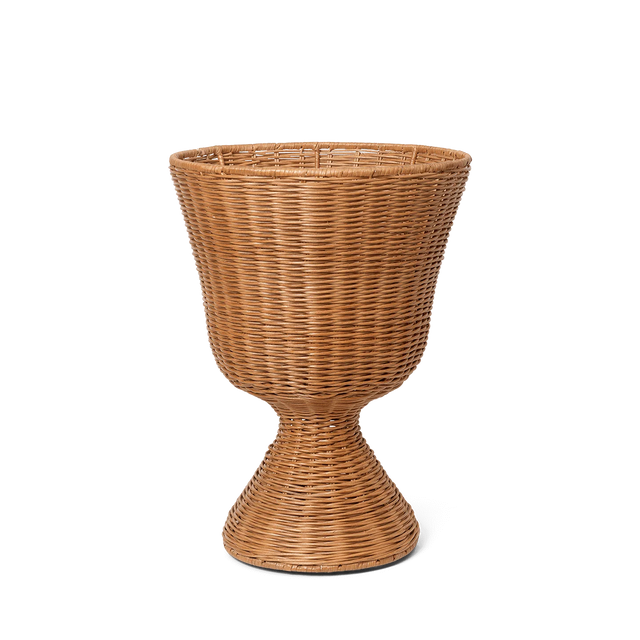 Agnes Pflanzenständer Rattan Low - ferm LIVING