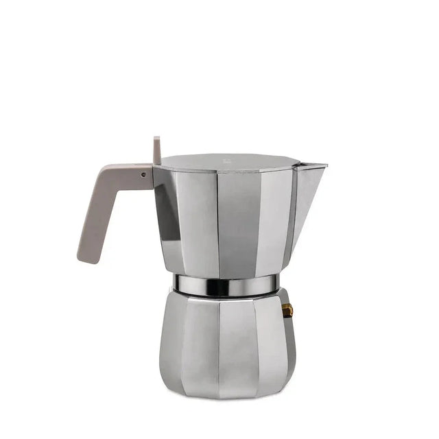 Alessi Moka Espressokocher in Grau für 6 Tassen, Mokkakanne von David Chipperfield