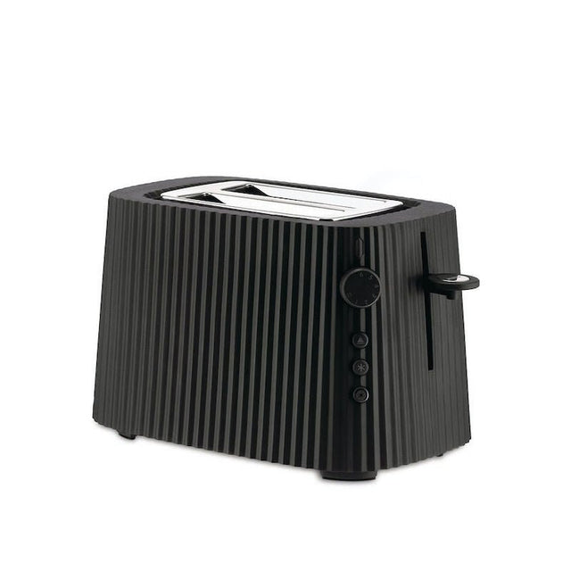 Alessi Plissé Set Schwarz – Wasserkocher 1,7 L + Toaster + Gratis Aufsatz - DesignWe.Love
