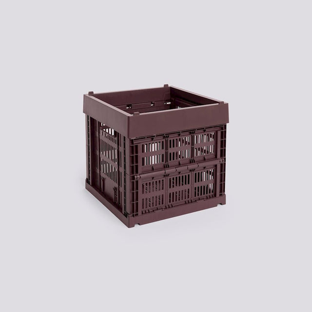 Aufbewahrungsbox Colour Crate Cube, Bordeaux - HAY - DesignWe.Love