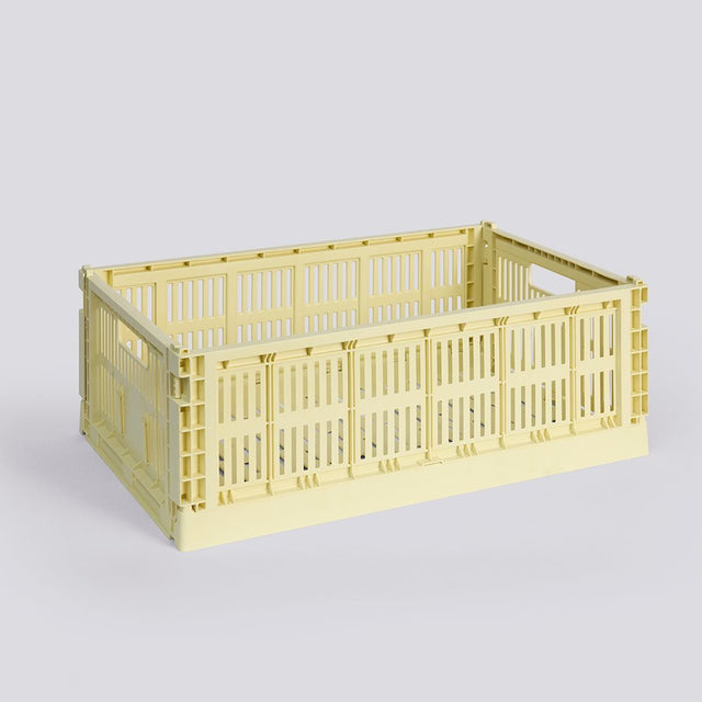 HAY Colour Crate Large (L) Aufbewahrungsbox in Light Yellow (Hellgelb) – DesignWe.Love